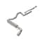 Afe Stainless Steel, With Muffler, 3 Inch Pipe Diameter, Single Exhaust With Single Exit, Rear Exit 49-43136-P - alternate 1
